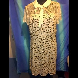 Kensie Lace Detail Dress